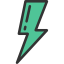 Green lightning icon