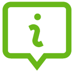 green information paddle icon